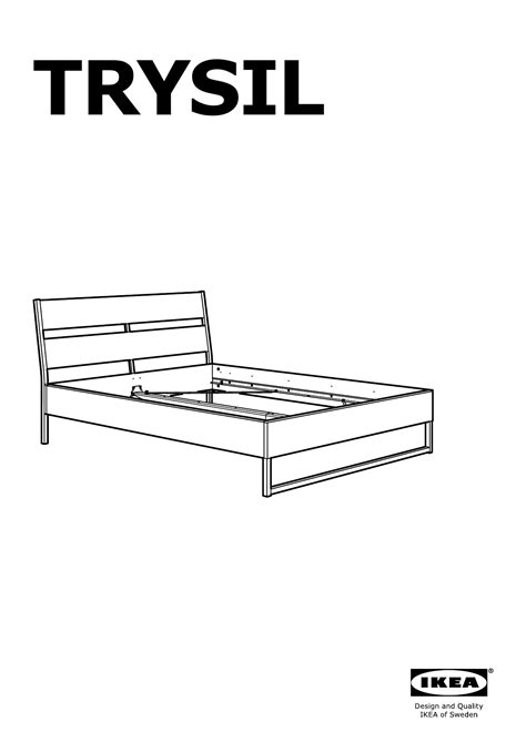 trysil bed frame manual